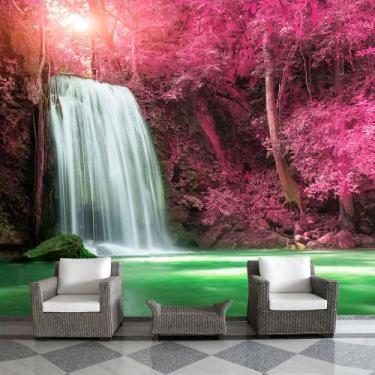 Imagem de Papel de Parede Paisagem Cachoeira Natureza Sala Adesivo - 008pcm - Al
