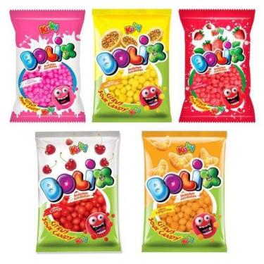 Imagem de Kit Bala de Goma Azeda Bolix 5 Sabores com 500g cada - Kuky
