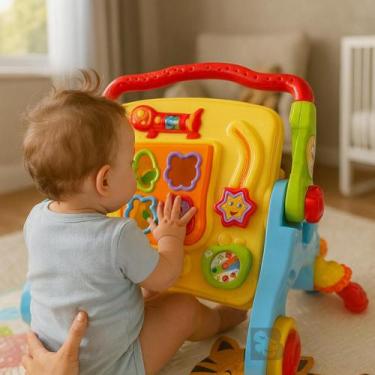 Imagem de Andador Com Som e Mesa Didática Interativo Infantil Bebê Educativo Mus