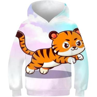 Imagem de Gato Mágico Impresso Em 3d Com Capuz Crianças Outono Inverno Casual Pulôver Meninos Meninas Treino Moda Moletons, Black-silhouettes of Basketball, 7-9 Years