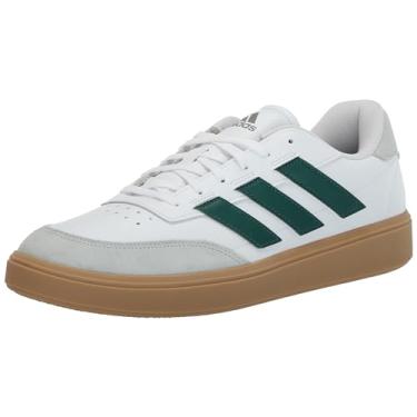 Imagem de adidas Tênis Courtblock Masculino, Branco/verde universitário/prata maravilha, 12
