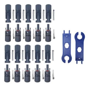 Imagem de 10x Conector MC4 Painel Energia Solar 30A IP67 + Chave - IWISS