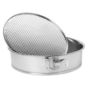 Imagem de Forma De Bolo Viel Torta Redonda Fundo Removível C/ Presilha 25cm