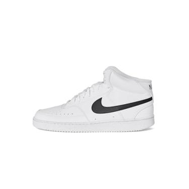 Imagem de Nike Tênis masculino Court Vision Mid Next Nature, Branco/Preto/Branco, 41