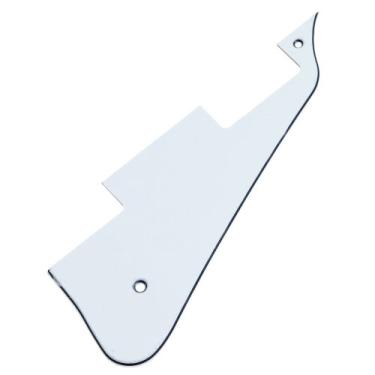 Imagem de Picareta de guitarra elétrica estilo clássico Les Paul Pickguard para guitarra estilo LP com parafusos de montagem (branco)