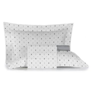 Imagem de Jogo de Cama 100% algodão King Size 200 Fios Nova América