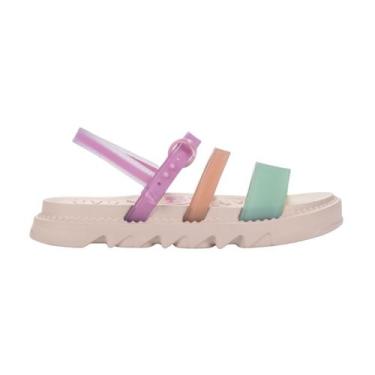 Imagem de Sandália Slide Infantil Barbie Soft Shine Palmilha Decorada - Grendene