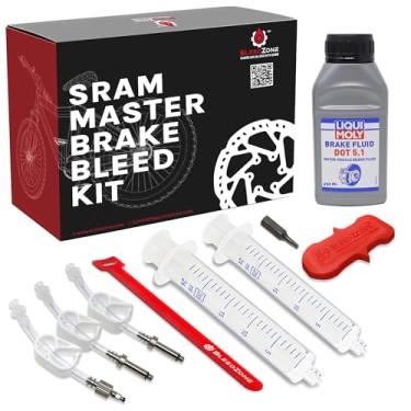 Imagem de RSN Sports Kit de sangramento para freios SRAM, incluindo nível de guia de código e mais com fluido DOT 5.1