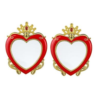 Imagem de TLTDSMY 2 peças de espelho retrô espelhos elegantes espelho de luz de vaidade espelho de casamento espelho delicado espelho de ornamento para mesa espelhos de maquiagem espelhos de mesa de casamento