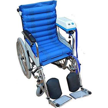 Imagem de Almofada para cadeira de rodas, almofadas de pressão para úlceras de pressão nas partes inferiores, almofada de assento insuflável de ar com bomba elétrica, almofadas para aliviar a dor da cama para