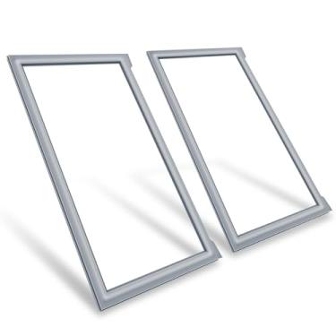 Imagem de W10830055 Gaxeta de porta francesa de geladeira compatível com Kenmore Kitchen Aid Maytag e Whirlpool W10163991 W10191105 W10443238 Vedação de geladeira