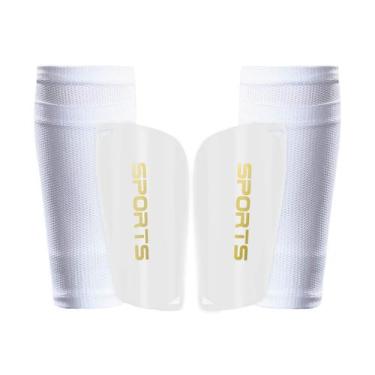 Imagem de Caneleiras de futebol AIMISICAR para crianças e jovens de 3 a 15 anos