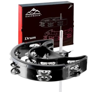 Imagem de Conjunto de bateria Tambourine EASTROCK Hi-Hat Mountable Black