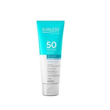 Imagem de Protetor Solar Facial Fps 50 Sunless Toque Seco 60G