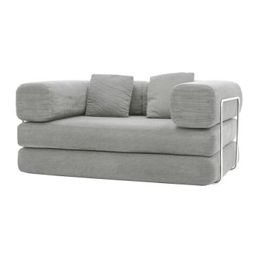 Imagem de Sofá Cama Bloom Retrátil E Modular Bouclê Design Moderno Na Caixa Cinza