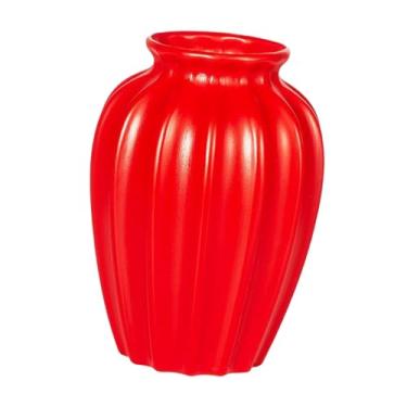 Imagem de IEUDNS Vaso de Flores para Decoração de Sala de Estar, Vaso Criativo para Armazenamento de água, Vermelho, Tamanho real