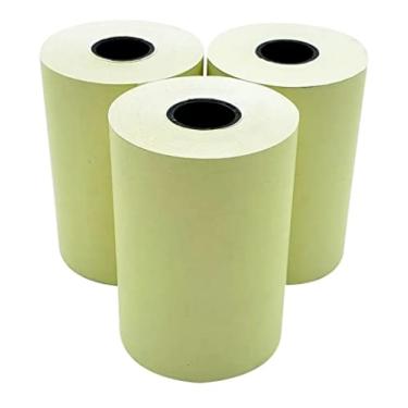 Imagem de Bobina Térmica 57x10 Amarela 58mm P/Cartão Crédito 10 Un