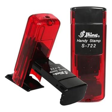 Imagem de Carimbo Personalizado Automático de Bolso Shiny S-722 Area de impressão 38x14mm - Portátil, Máximo 3 Linhas - Envio em 1 Dia Útil após personalização