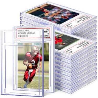 Imagem de Porta-cartões Homthy, acrílico graduado com etiqueta, 24 unidades