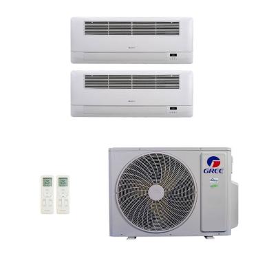 Imagem de Ar-Condicionado Multi Split Inverter Gree 30.000 (2x Evap Cassete 1 Via 18.000) Quente/Frio 220V							