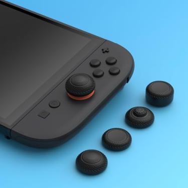 Imagem de For Nintendo Switch 2 2025 Pro Thumb Grips Caps, 8 Pack, 4 Heights, Black