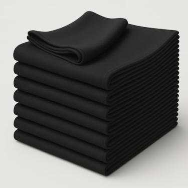 Imagem de Kit 10 Panos de Prato Copa Preto 100% Algodão Santa Margarida