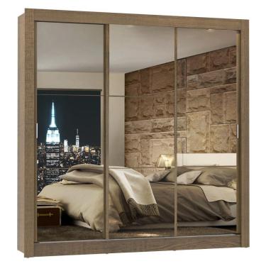 Imagem de Guarda Roupa Lyon 3 Portas com Espelho Rustic Madesa