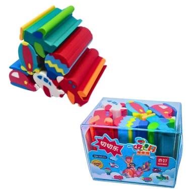 Imagem de Kit Escolar Criativo com 6 Borrachas Decorativas, Formato Aviões, Helicópteros e Balões, Material Didático para Crianças