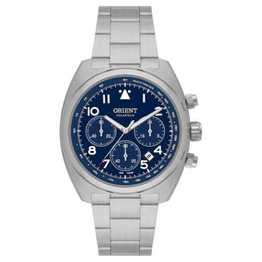 Imagem de Relógio Orient Masculino Ref: Mbssc297 D2sx Solar Cronógrafo Prateado