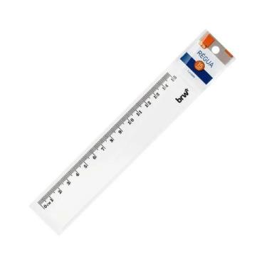 Imagem de Régua 15cm plastica cristal - re0015 brw