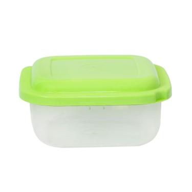 Imagem de Pote Plástico Quadrado 500ml Plasvale Verde