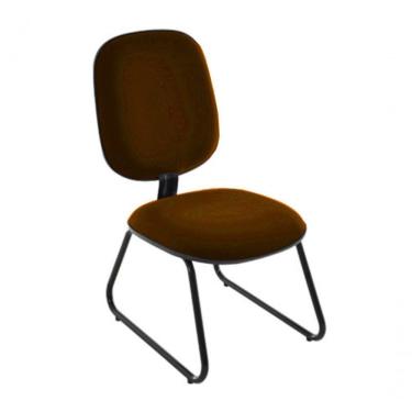 Imagem de Cadeira Diretor Trapézio Para Escritório Linha Uno Marrom