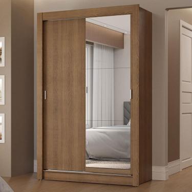 Imagem de Guarda-roupa Solteiro 2 Portas Correr Espelho 2 Gavetas