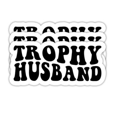 Imagem de (3 peças) Adesivos engraçados para papai, troféu marido - decalques de vinil à prova d'água para laptops, copos, álbuns, garrafas de água, presente de dia dos pais para papai ou vovô 7,6 cm x 5 cm