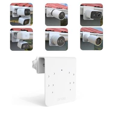 Imagem de OkeMeeo Suporte de calha para câmera de segurança Tapo C246D, suporte impermeável sem perfuração/C236/C216/C113/C420/C400/C400 KIT/C460