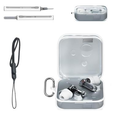 Imagem de Capa para fone de ouvido Nothing (3) – Capa protetora completa de TPU líquido, compatível com carregamento com e sem fio, anti-impressões digitais, à prova de poeira, à prova de choque, textura