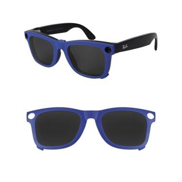 Imagem de HILEEN Clipe polarizado para Ray-Ban Meta Wayfarer RW4008 e Gen 2 RW4012 Grande 53-22 para homens e mulheres proteção UV - Preto