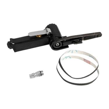 Imagem de RNXRZANK com Cintas de Lixa, Chaves, Esmerilhadeiras Angulares Pneumáticas, Lixadeira de Cinta Manual Pequena para Polir Móveis de Metal E Madeira com, 10 mm a, Tamanho real