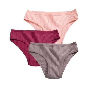 Imagem de Conjunto De Calcinhas De Algodão Femininas Lingerie Sexy Tamanhos XS-5