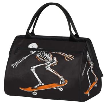 Imagem de Bolsa pequena para o fim de semana, feminina, masculina, floral, borboleta, retrô, colorida, dobrável, bolsa esportiva leve para academia, Cor: 27, 15.2*8.3*11.6 inch, Moderno