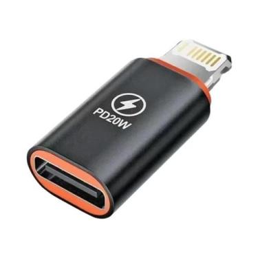 Imagem de Adaptador USB-C Para Lightning De 8 Pinos, Conector De Carregamento Rá