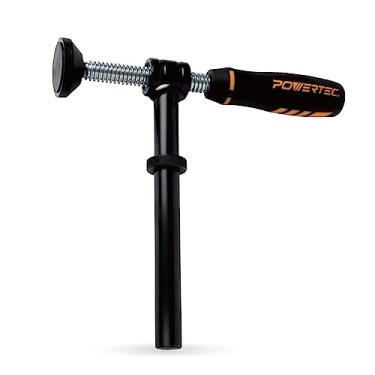 Imagem de POWERTEC 71771 Grampo de parafuso de 90 graus, serve para furos de banco de 1,9 cm, série de grampos de carpintaria - 1 pacote