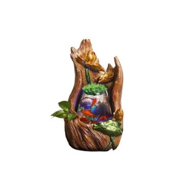 Imagem de Instalação fácil Fonte de mesa pequena para aquário, circulação água, ornamentos