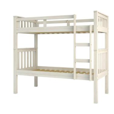 Imagem de Beliche Madeira Maciça Saraiva, Branco Lavado