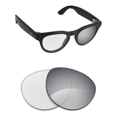 Imagem de Alphax Lentes de reposição polarizadas para óculos de sol Ray-Ban Meta Headliner RW4009F 51 mm - Opções, Adapt Titanium Photochromic Mirrored