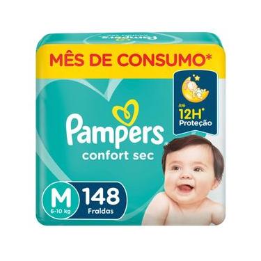 Imagem de Fralda Pampers Confort Sec Jumbo Plus M com 148un