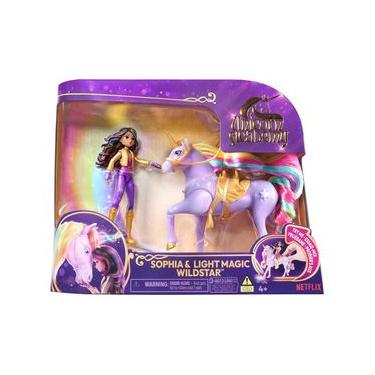 Imagem de Boneca Sophia, Unicórnio Wildstar Com Luz Academia Unicórnio