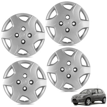 Imagem de Jogo De Calota Celta 2012 A 2015 Aro 13 Cubo Baixo Prata