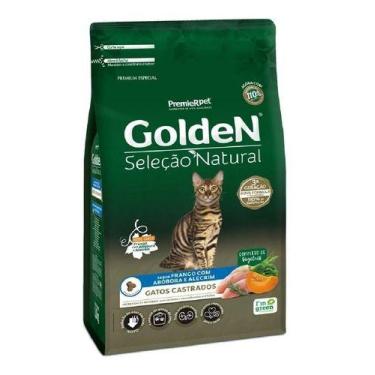 Imagem de Ração Golden Seleção Natural Gatos Castrados Frango Com Abóbora & Alec