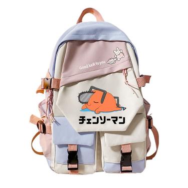 Imagem de Mochila escolar Mochila Chainsaws Mans Pochitas Anime School